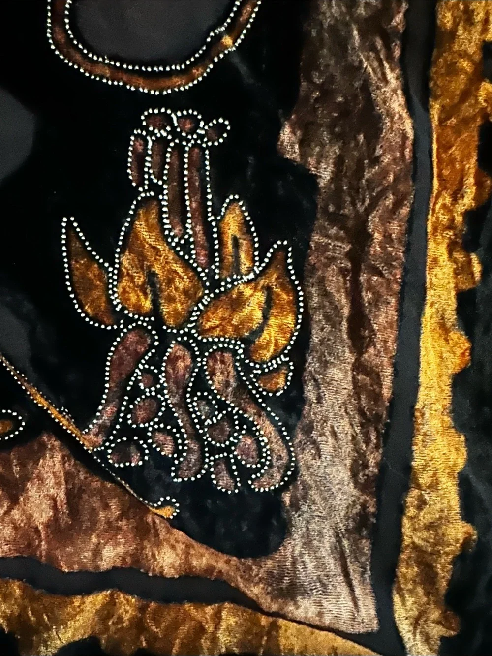 Gothic Romance Silk/Velvet Burnout scarf/Wrap